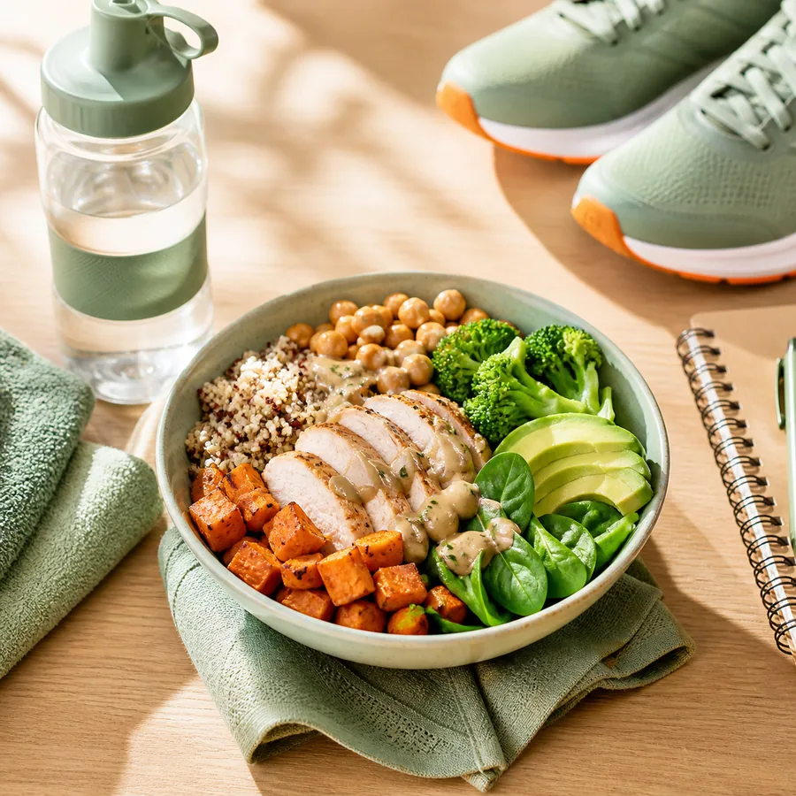 Piatto bilanciato per recupero e nutrizione sportiva