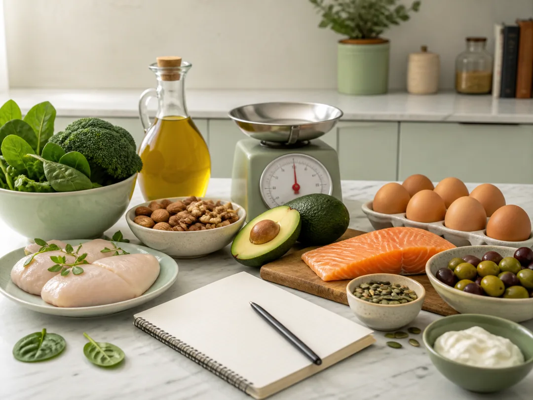 Ingredienti per dieta chetogenica controllata